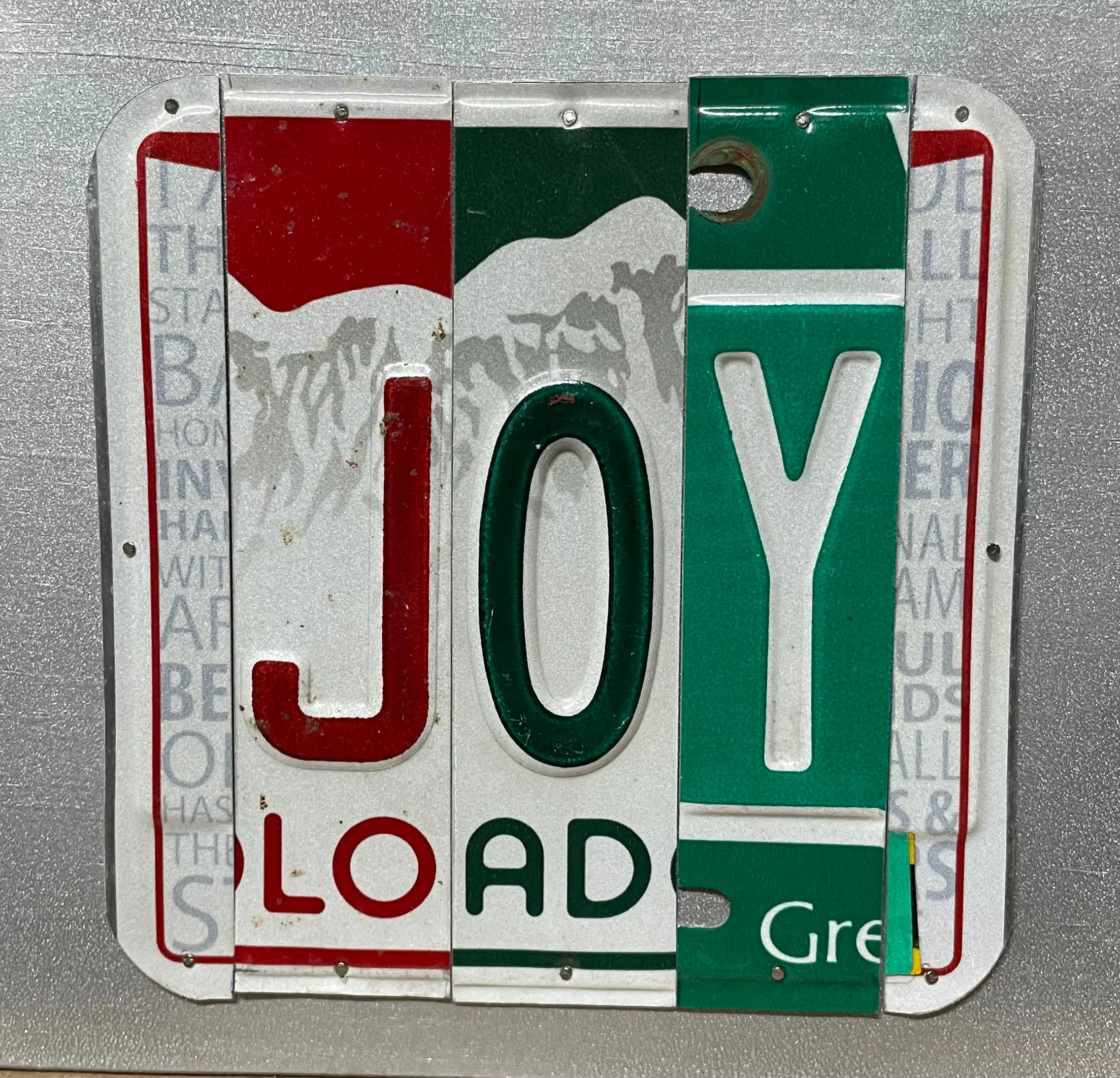 Signs made from License Plates