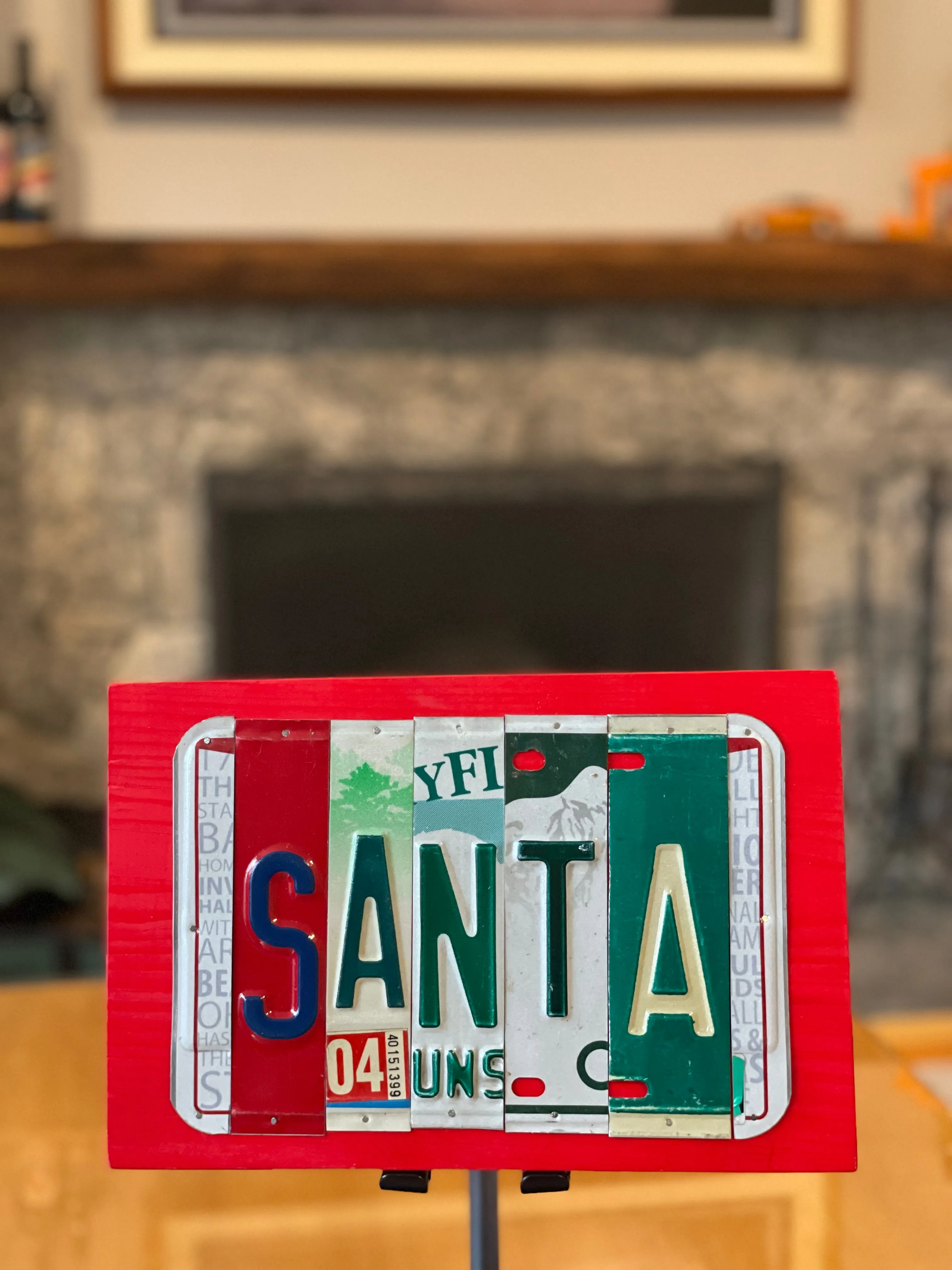 Signs made from License Plates