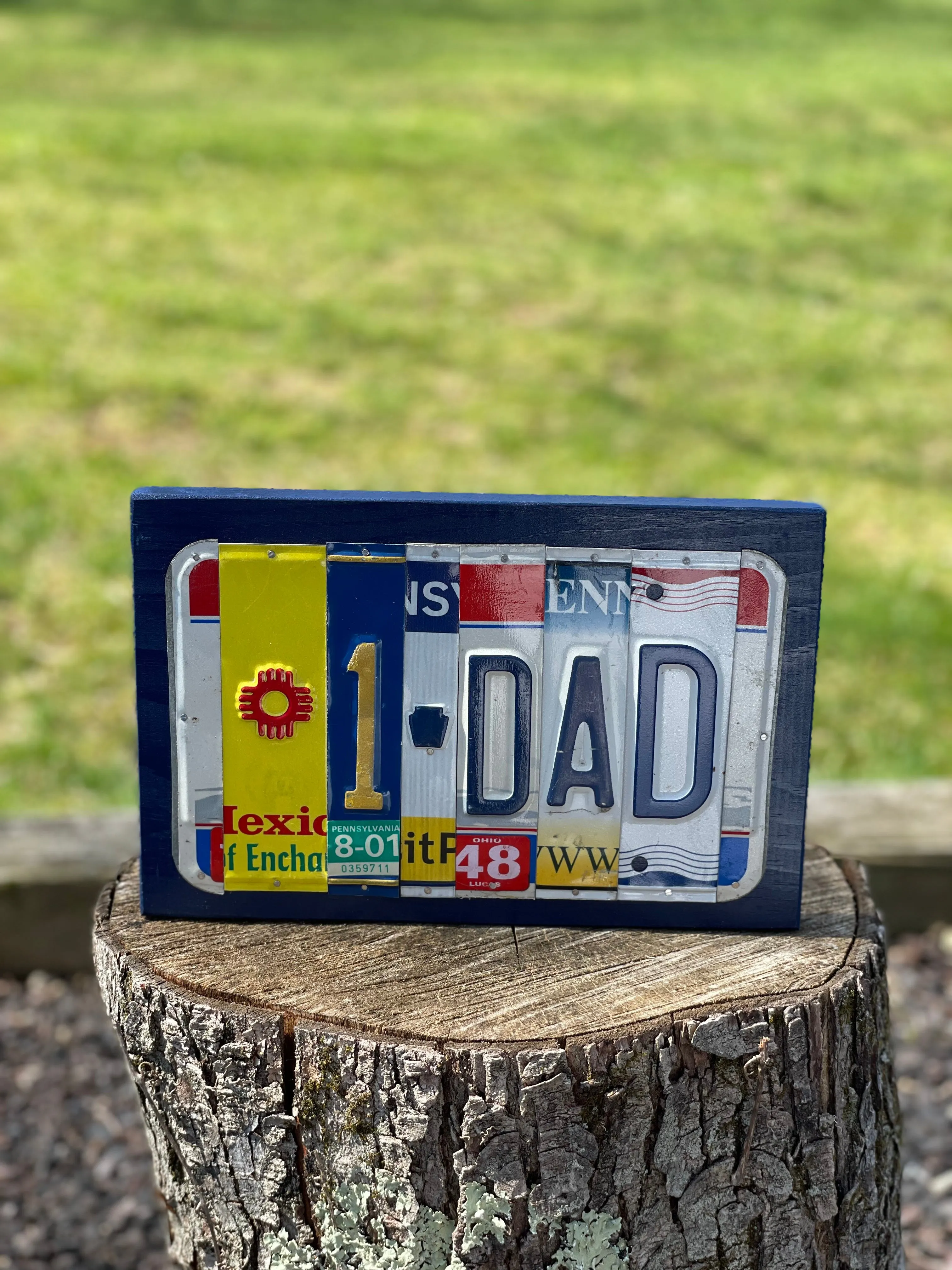 Signs made from License Plates