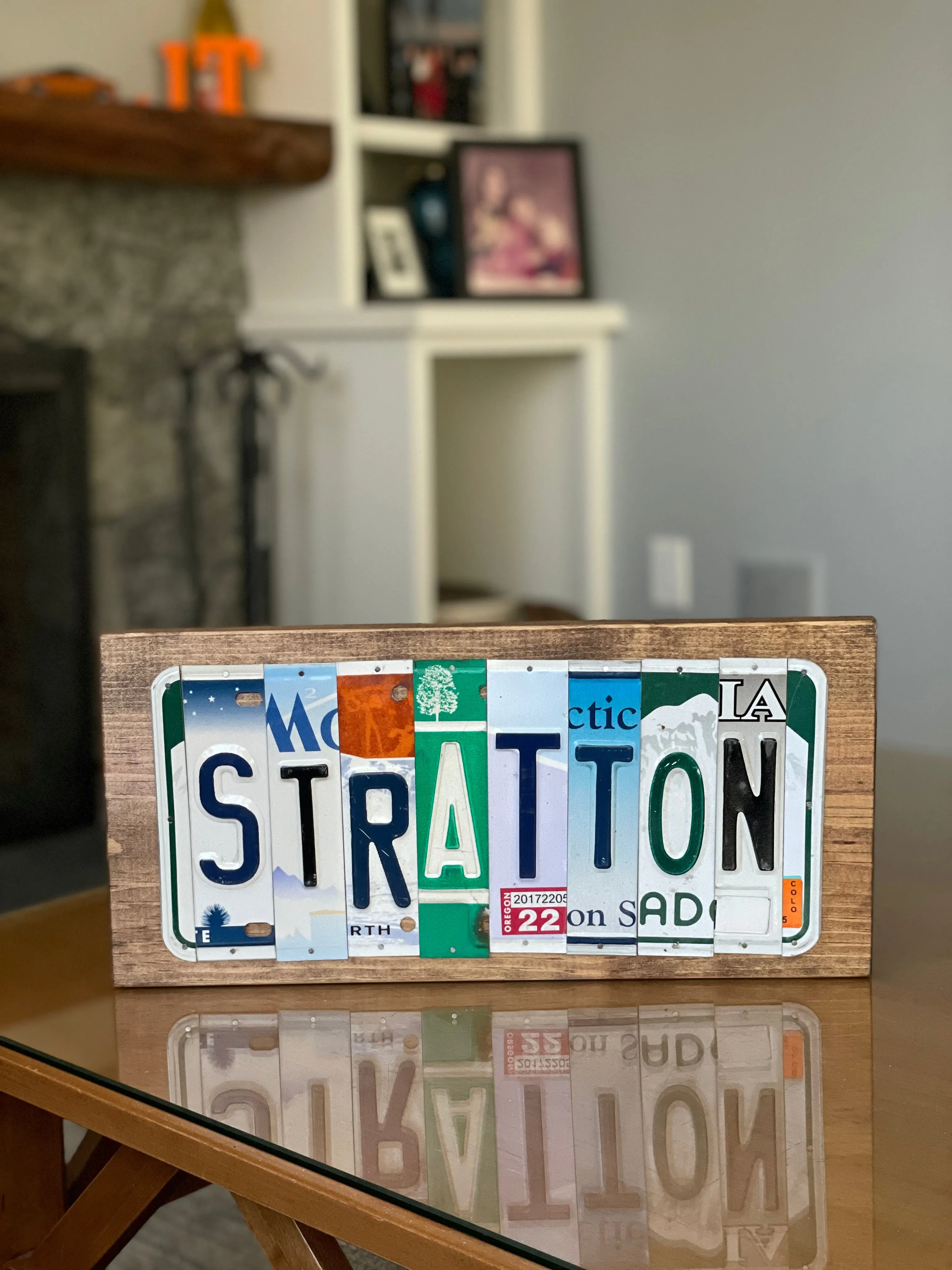 Signs made from License Plates