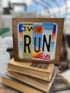 Signs made from License Plates