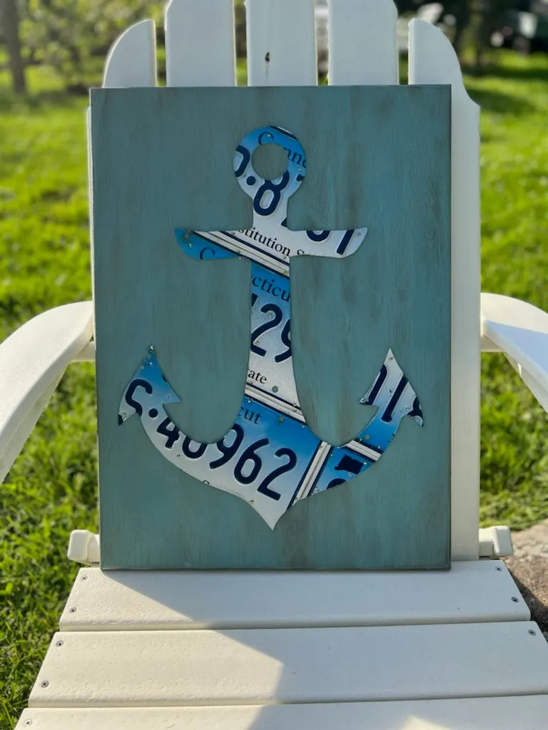 Signs made from License Plates