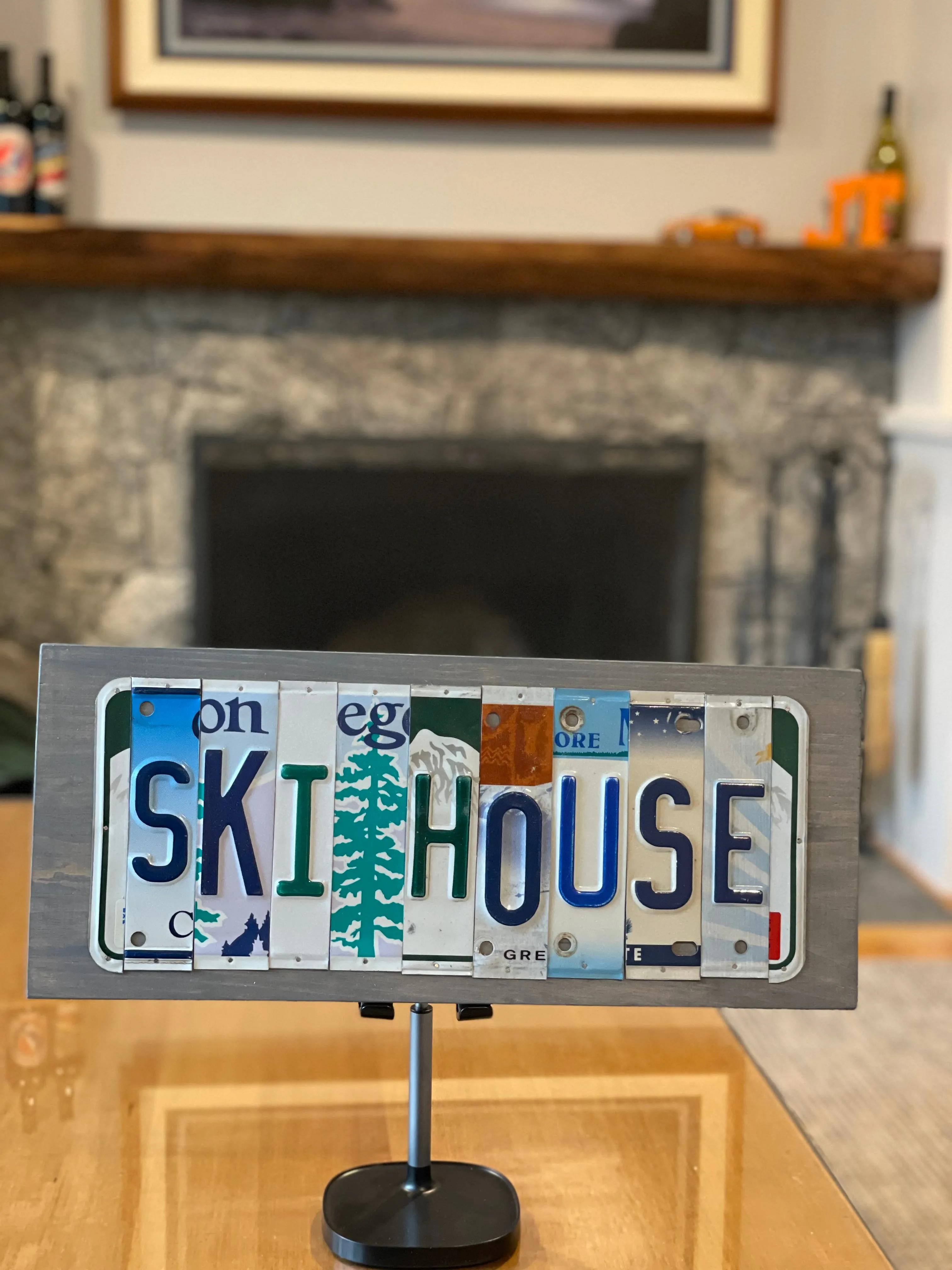 Signs made from License Plates