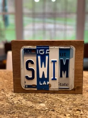 Signs made from License Plates