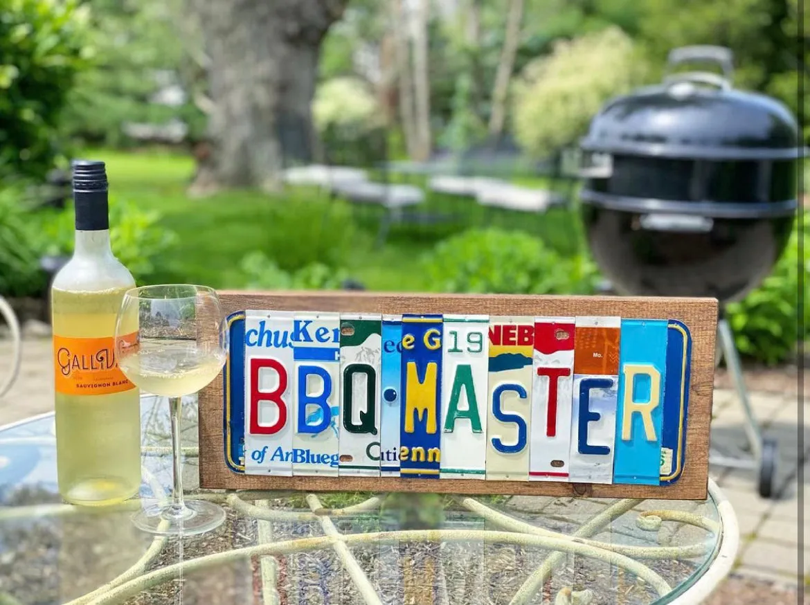 Signs made from License Plates