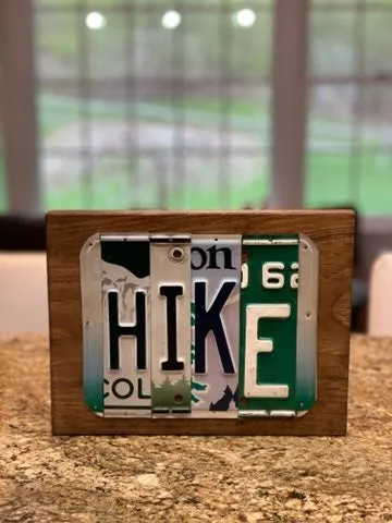 Signs made from License Plates