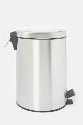 Silver Plain Pedal Bin (9Lt.)