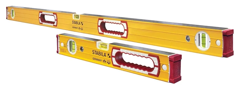 Stabila 37816 Beam Level Set, 5-Vial, Aluminum, Yellow :EA: QUANTITY: 1