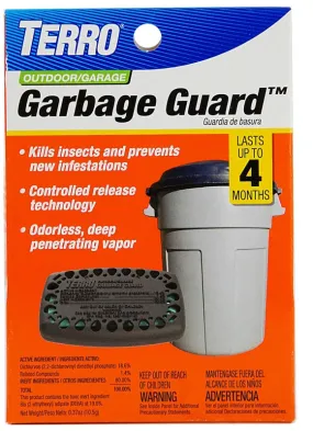 Terro T800 Trash Can Insect Killer, Solid, Mild Chemical, Blue/Yellow, Adhesive Strip :EA: QUANTITY: 1