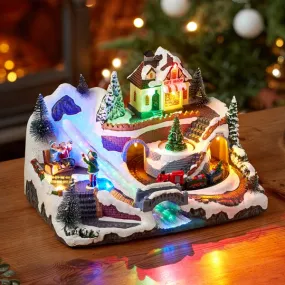 Three Kings Winter WonderLand SnowScene Animated Village