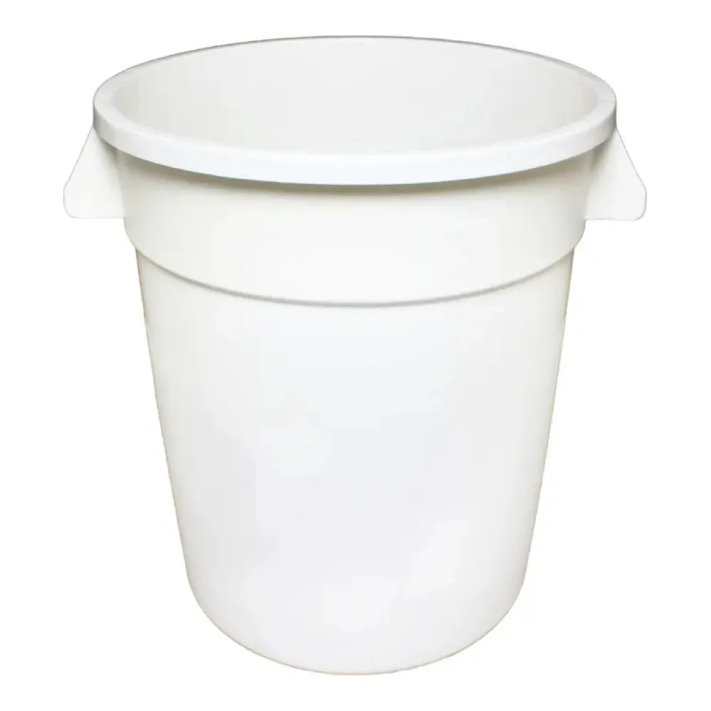 Thunder Group PLTC020W 20 Gallon Plastic Round Trash Can White