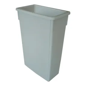Thunder Group PLTC023G 23 Gallon Polyethylene Trash Can Gray