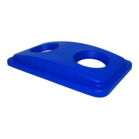Thunder Group PLTC023RC Polypropylene 20-2/3" x 11-3/5" Recycle Lid for Bottle/Can Blue