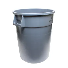 Thunder Group PLTC032G Polyethylene 32 Gallon Round Trash Can Gray