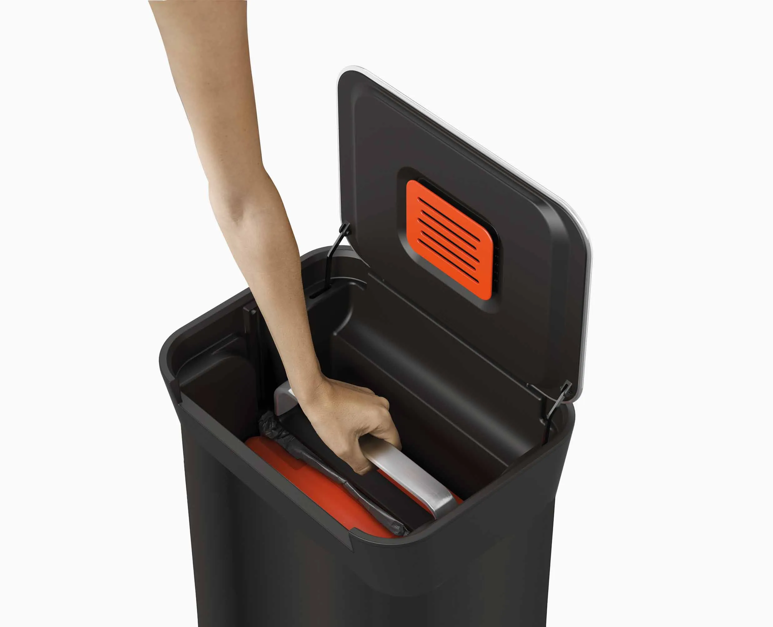 Titan 30L Black Trash Compactor