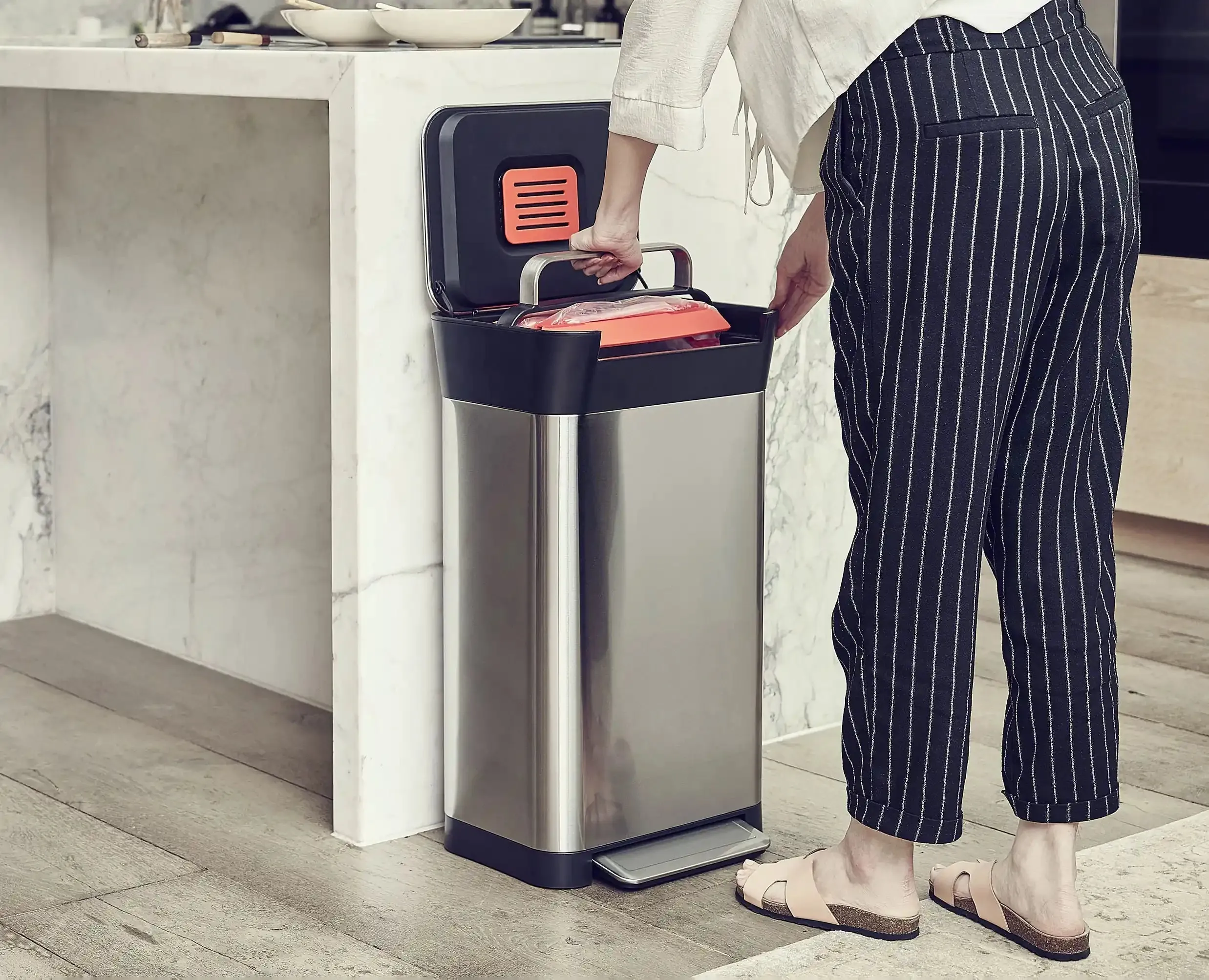 Titan 30L Stainless-steel Trash Compactor Starter Set