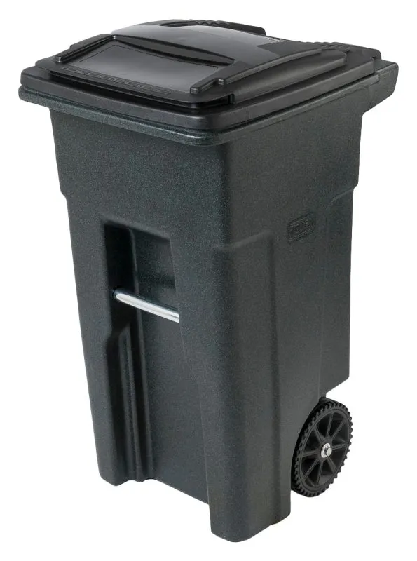 Toter EVR II 79232 Trash Can, 32 gal Capacity, Polyethylene, Greenstone, Lid Closure :EA: QUANTITY: 1