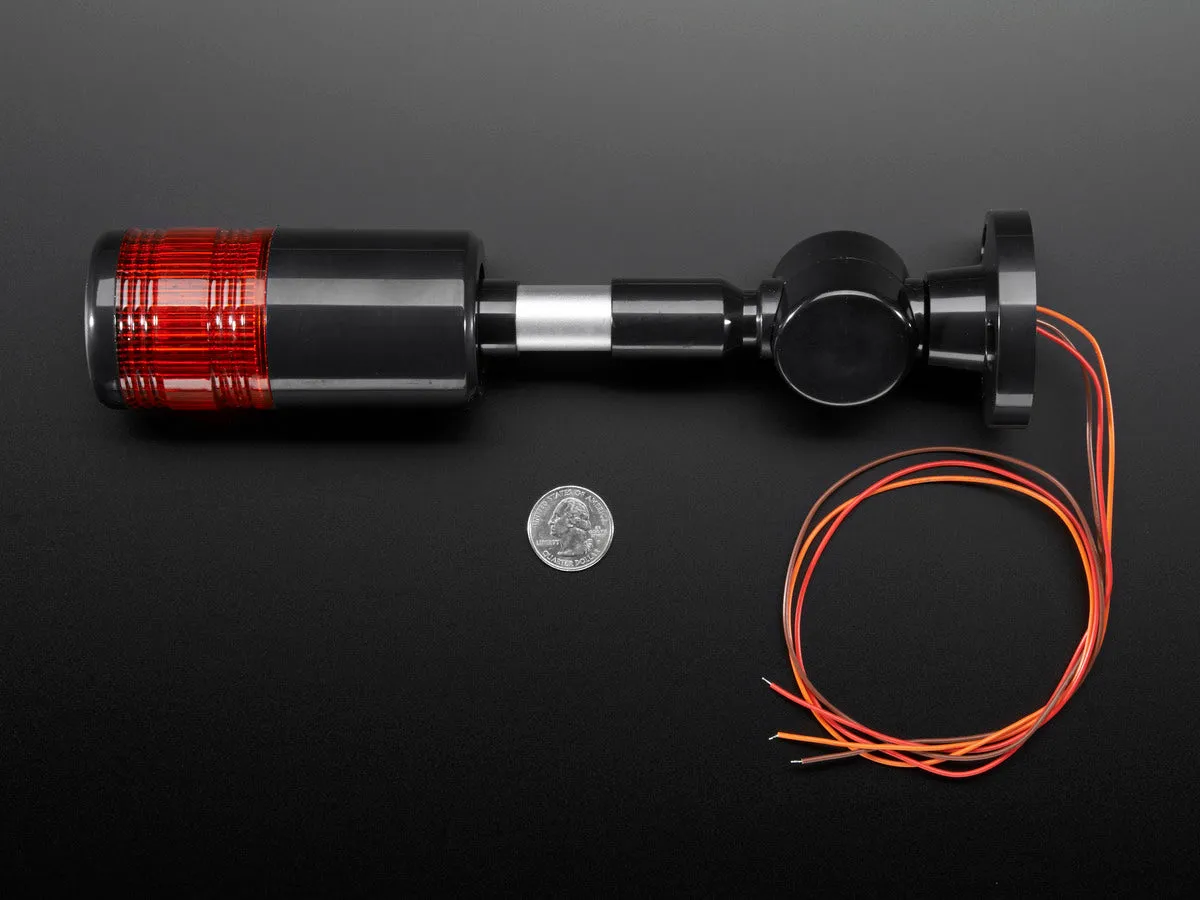 Tower Light - Red Alert Light with Buzzer - 12VDC