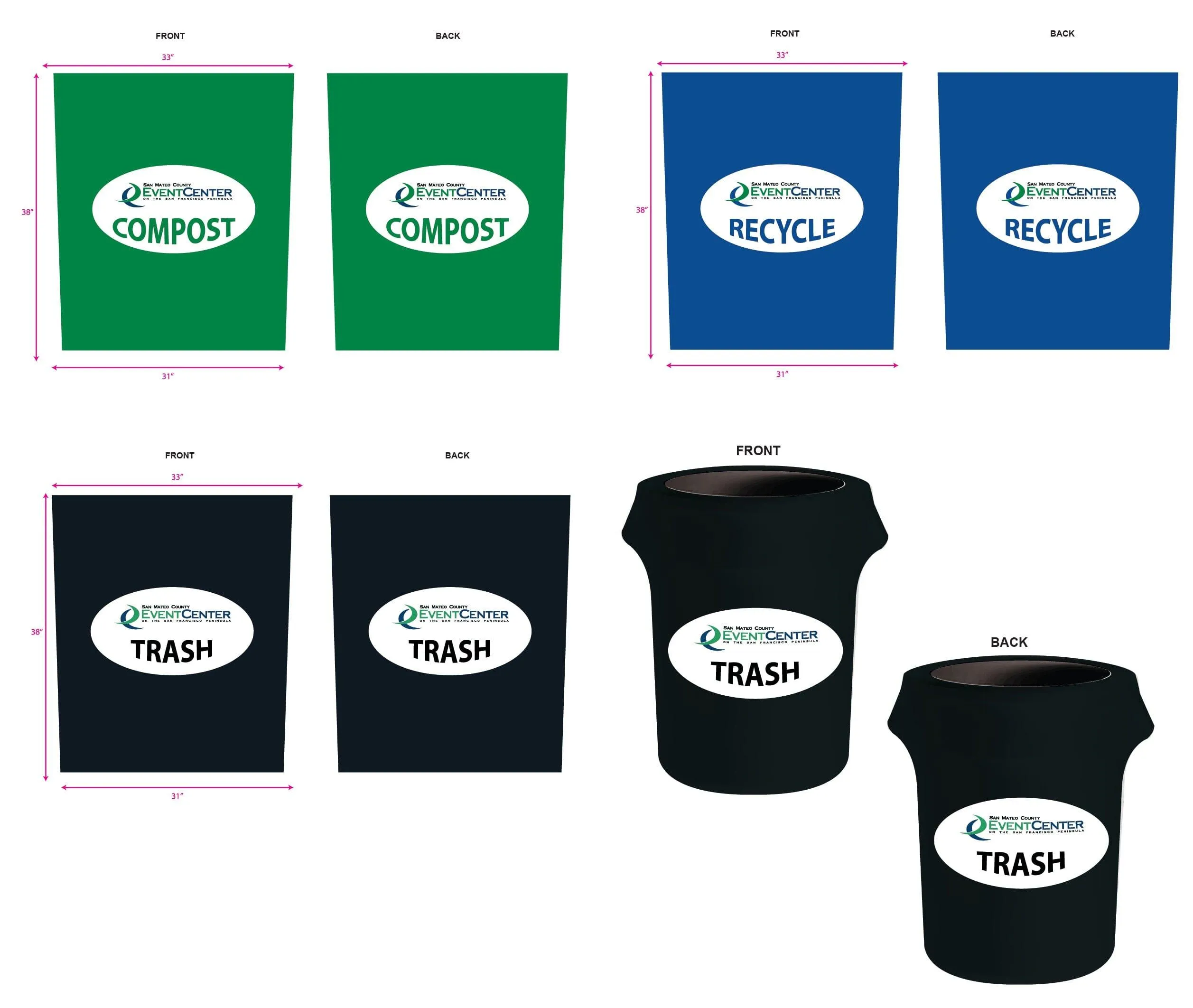 Trash Can Cover for Recycling