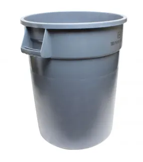 Trash Can Round Gray 44 Gal