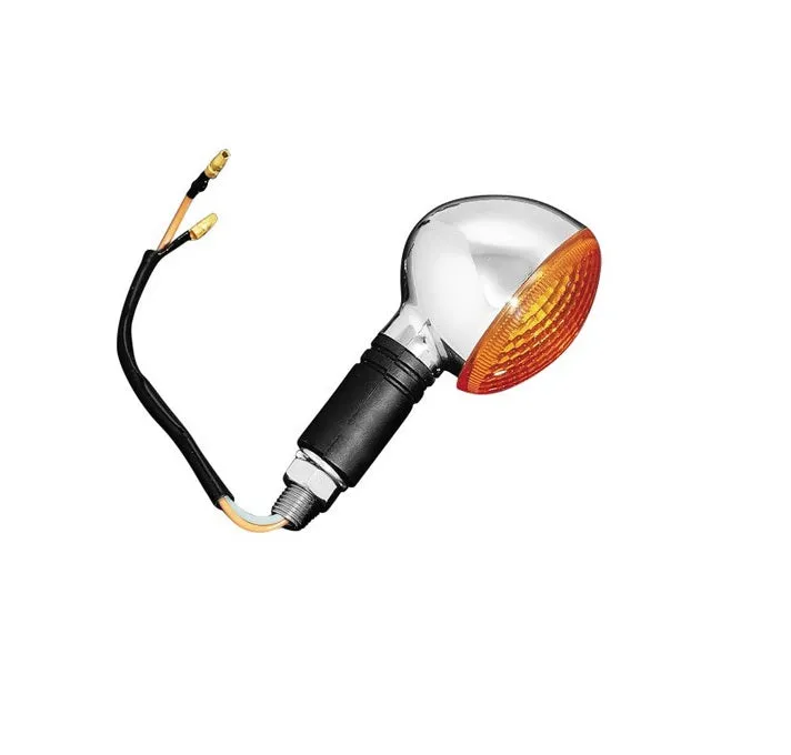 Turn Signal (1) Large Cateye - Chrome - Highway Hawk H68-5070