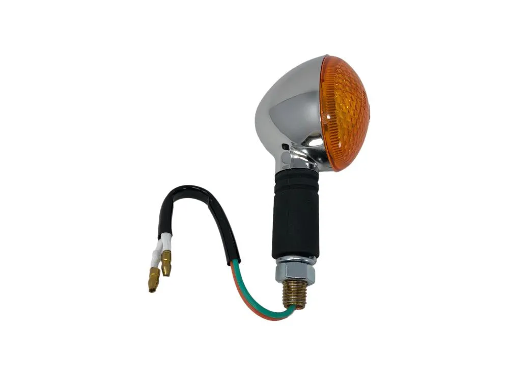 Turn Signal (1) Large Cateye - Chrome - Highway Hawk H68-5070