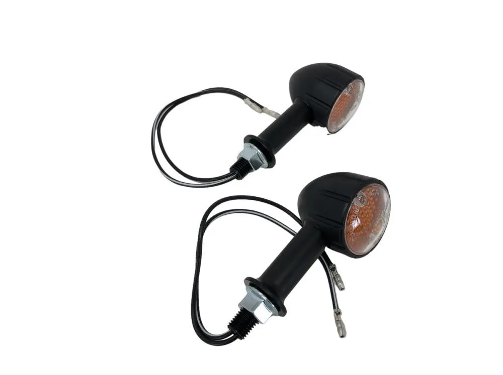 Turn Signal set (2 pieces) "Tech Glide" Turn Signal in Black  - Highway Hawk H203-316