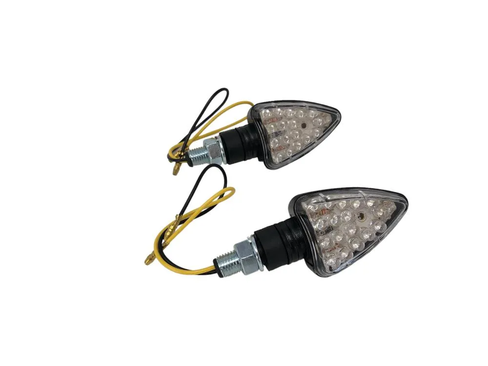Turn Signal Set Arrow LED - Black - Highway Hawk H68-9281