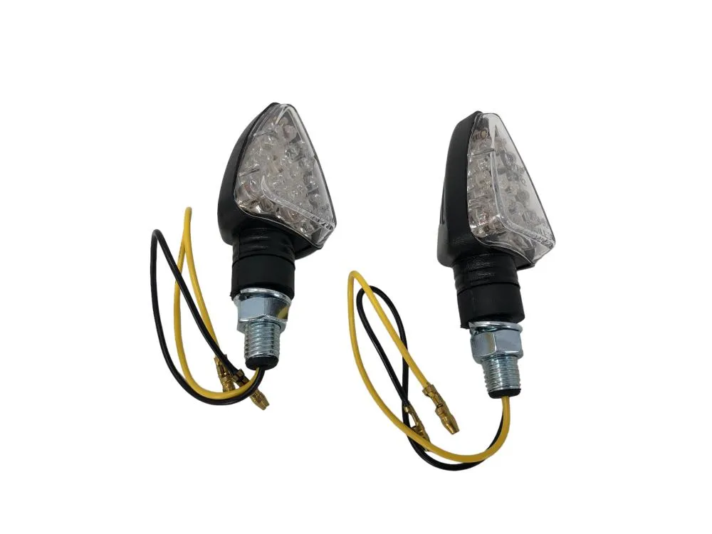 Turn Signal Set Arrow LED - Black - Highway Hawk H68-9281