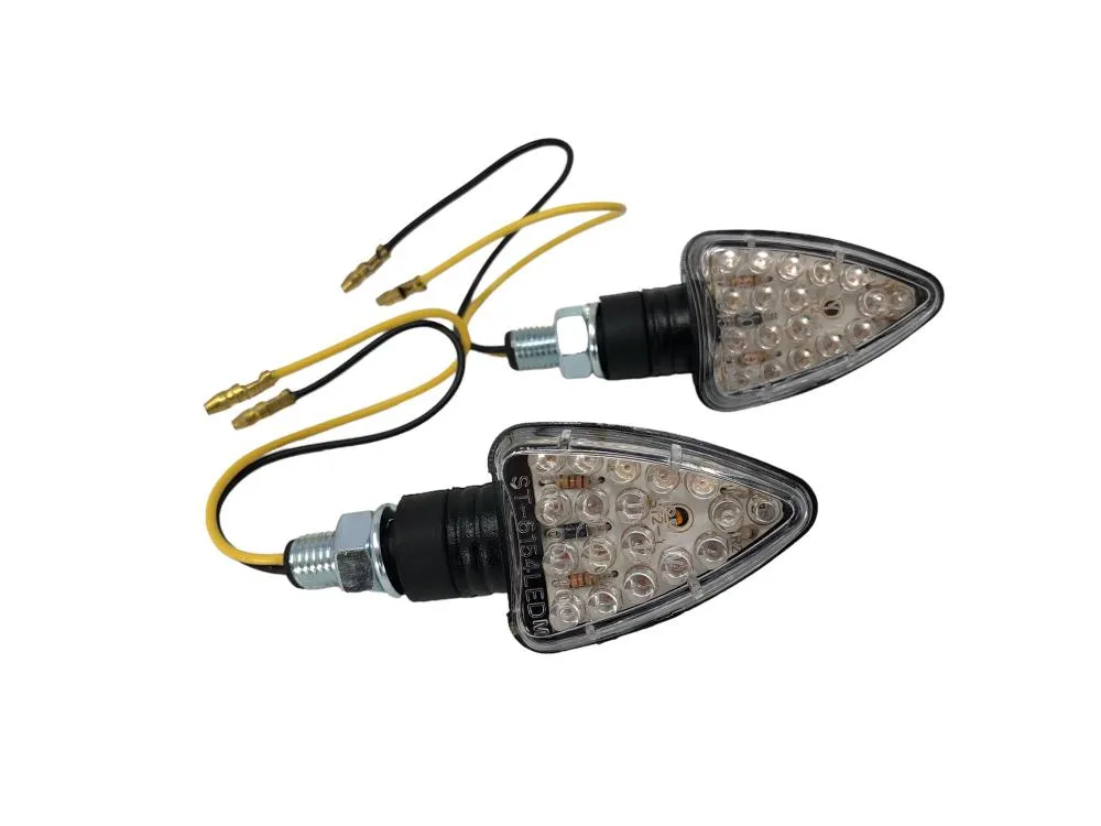 Turn Signal Set Arrow LED - Black - Highway Hawk H68-9281