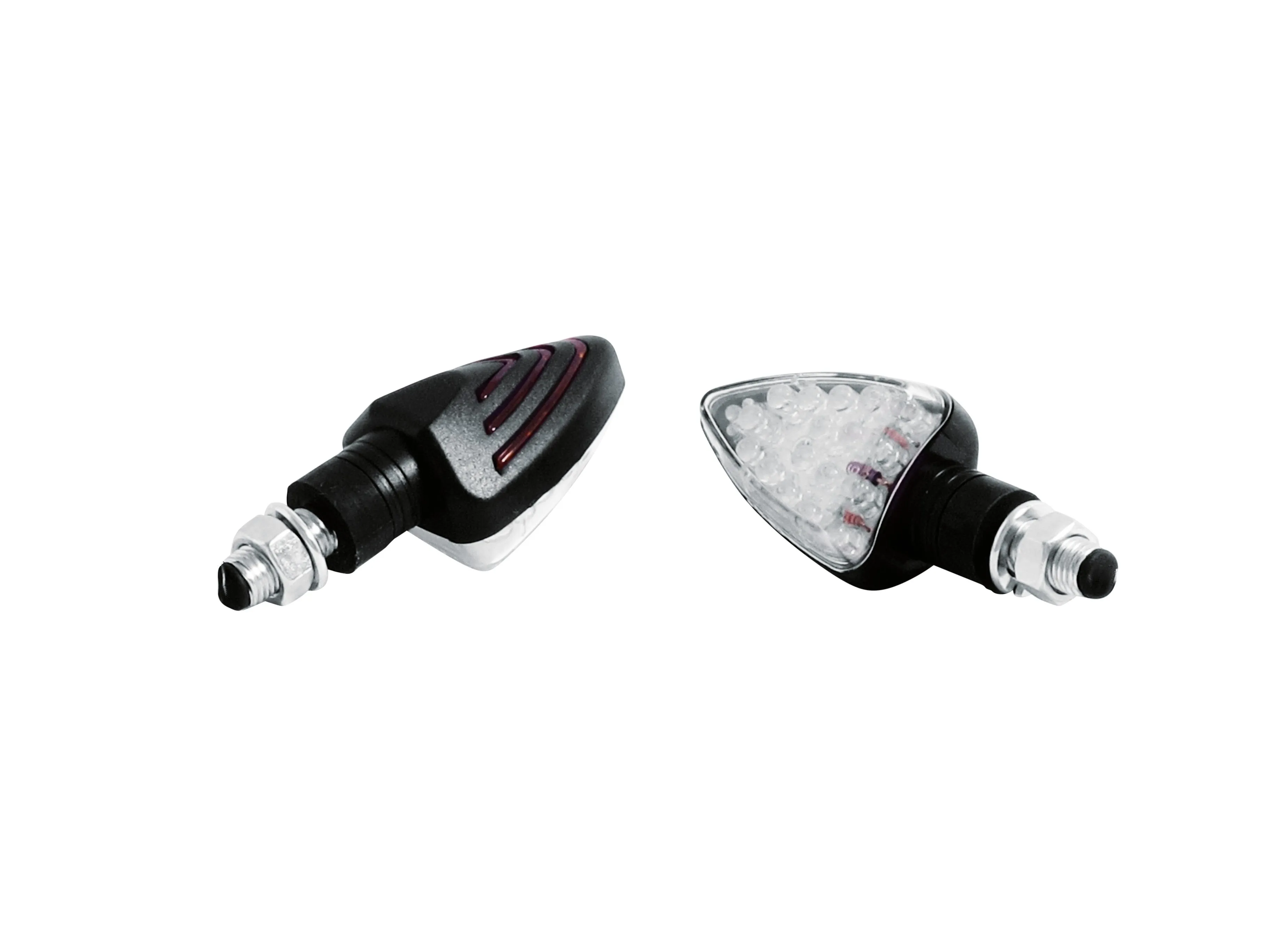 Turn Signal Set Arrow LED - Black - Highway Hawk H68-9281