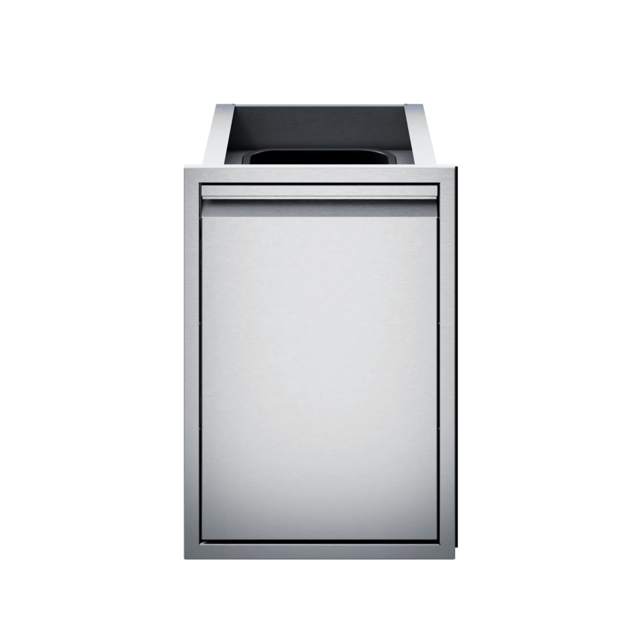 Twin Eagles 18-Inch Roll-Out Stainless Steel Double Trash Drawer / Recycling Bin