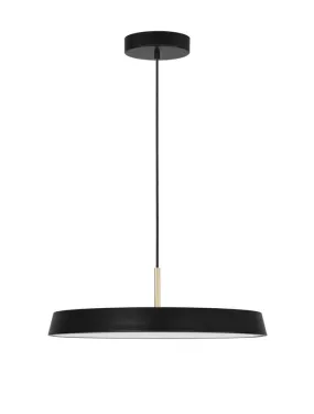VET Matt Black Aluminium & Acrylic Single Pendant - ID 9995