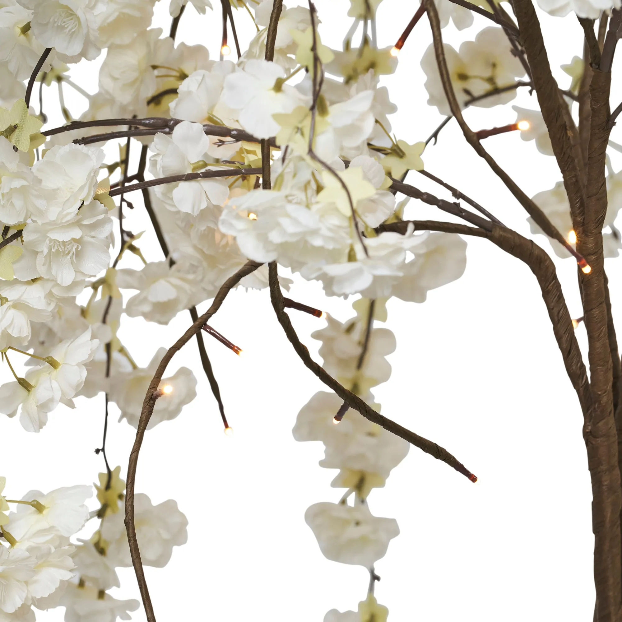 White Cherry Blossom Tree With Warm White LEDs