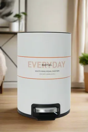 White Plain Pedal Bin (5Lt.)