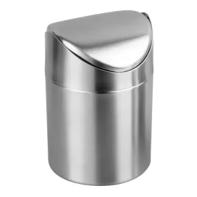 Winco DDSF-101S Stainless Steel Mini Swing Waste Can, 4-3/4"x 6"