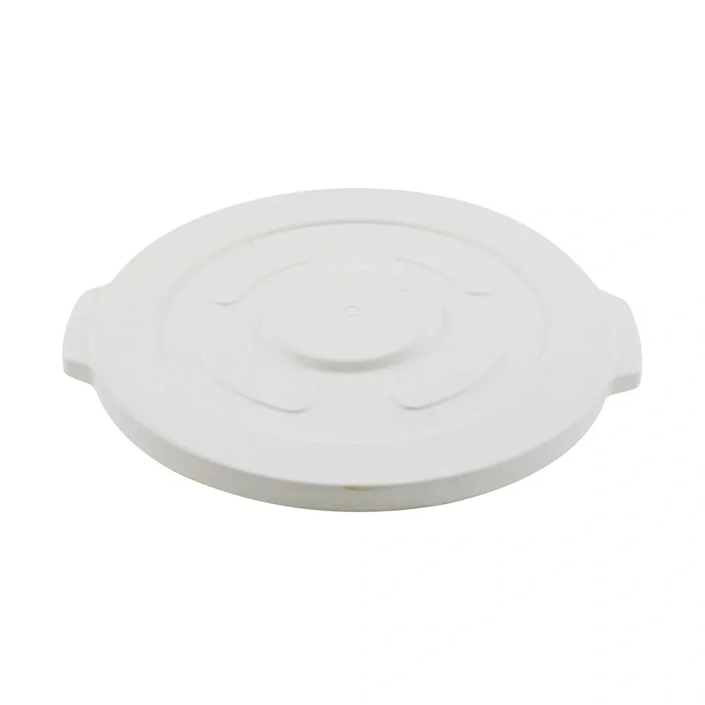 Winco FCW-20L Lid for White Trash Can, 20gln, NSF Certified
