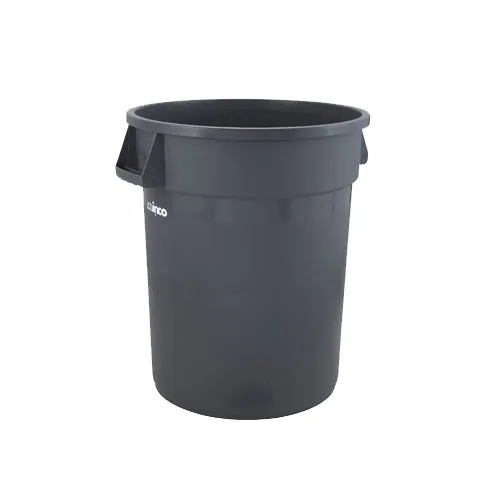Winco PTC-44G 44 Gallon Gray Heavy Duty Trash Can