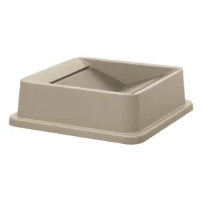 Winco PTCSL-35BE Beige Square Plastic Swing Lid for PTCS-35BE Bin