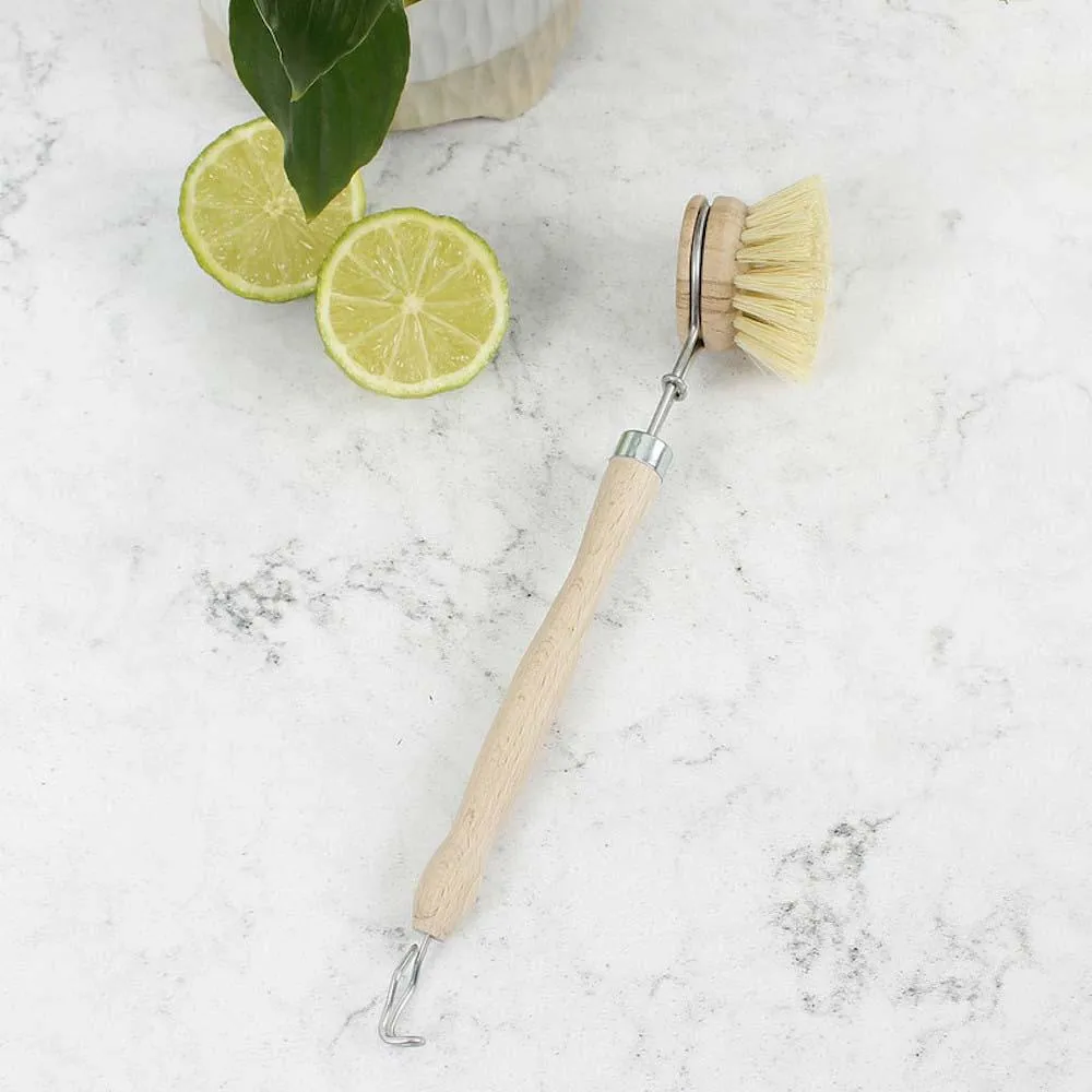 Wooden Dishbrush with Replaceable Head