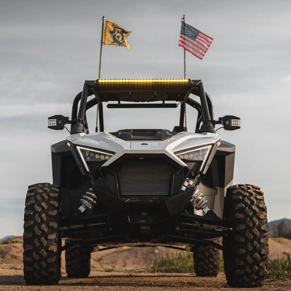 Xprite LED Light Bar [Yellow Flood Beam] Ultra Thin Astro Series