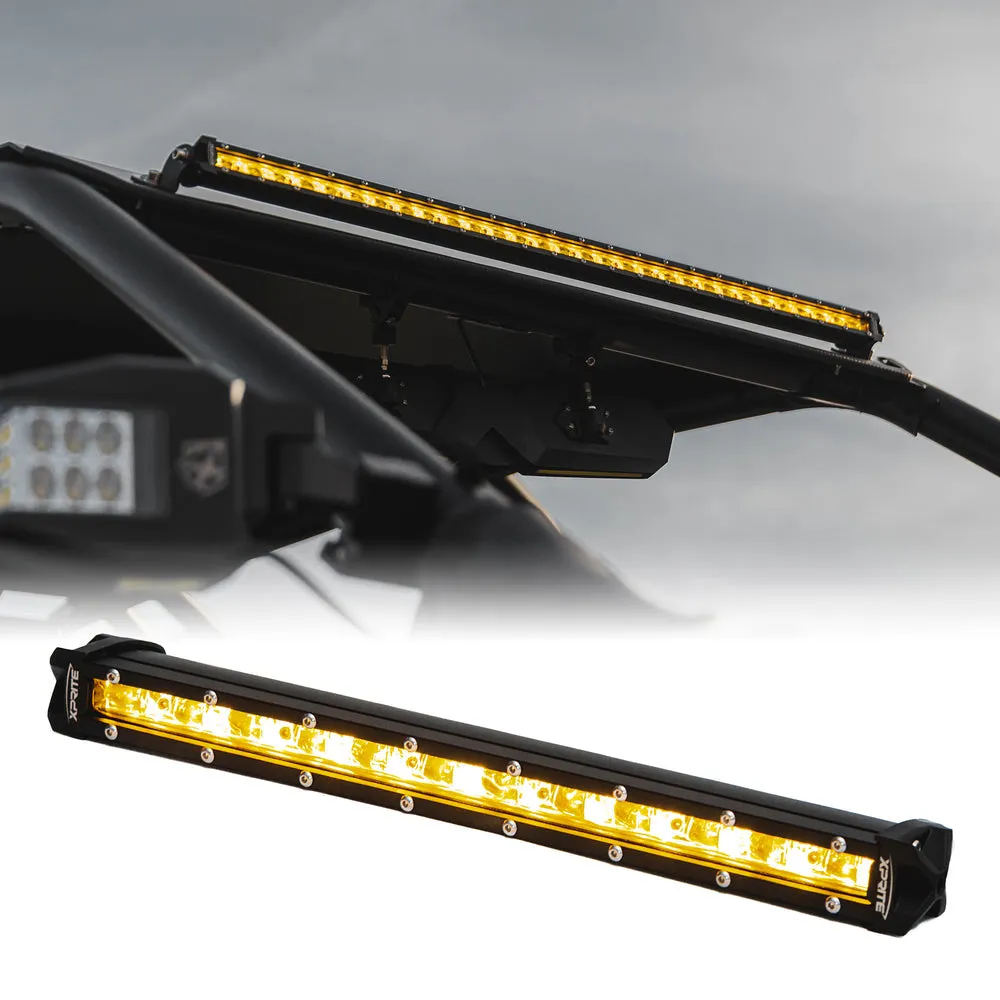 Xprite LED Light Bar [Yellow Flood Beam] Ultra Thin Astro Series