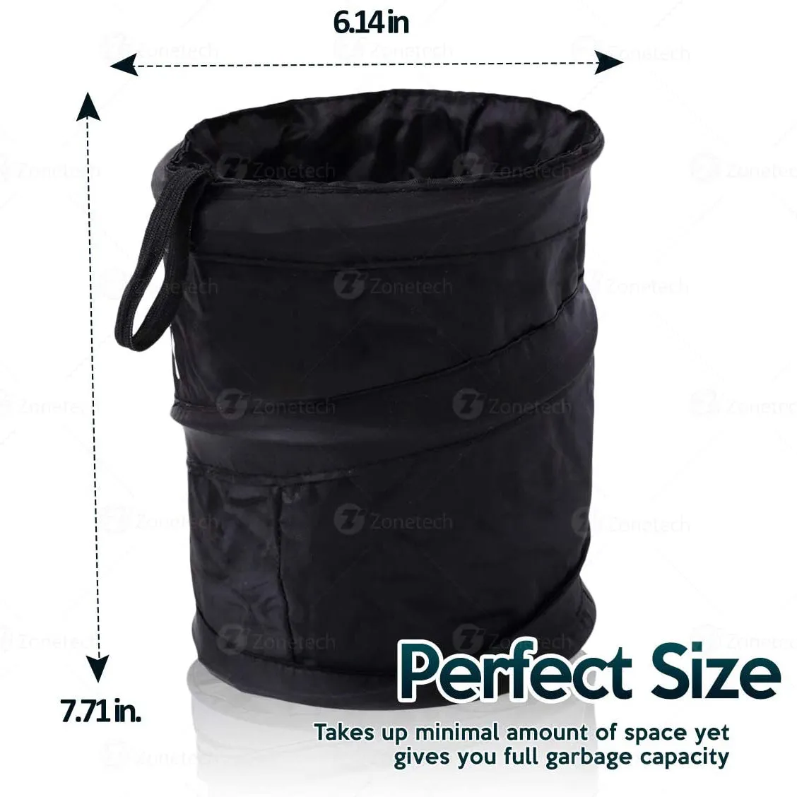 Zone Tech Universal Traveling Portable Car Trash Can