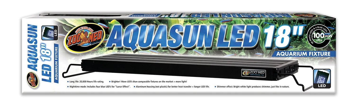 Zoo Med AquaSun LED Aquarium Hood 18"